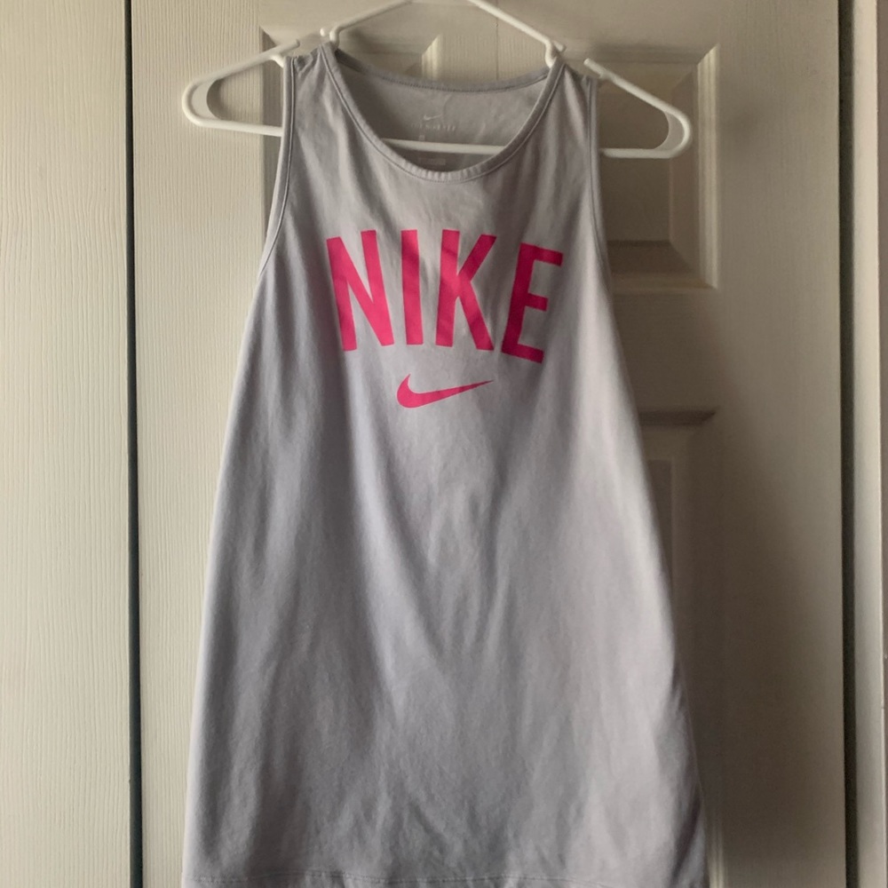 Grey Nike women muscle shirt